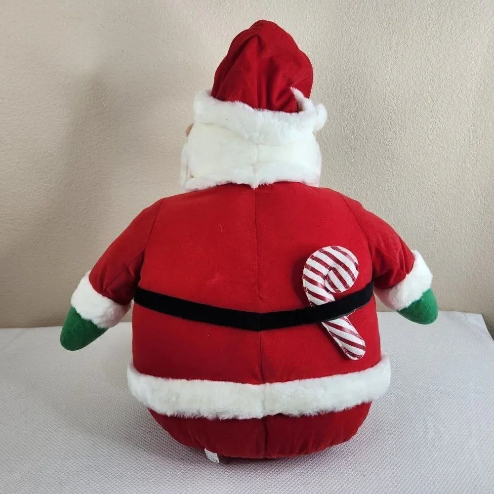 Vintage 90s Jumbo Large Plush Santa Claus 32